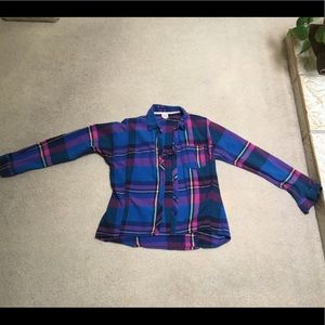 Blue and purple flannel!